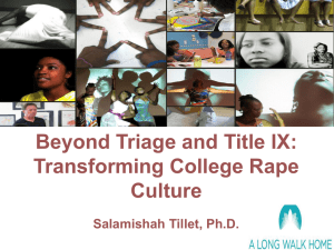 Beyond Triage and Title IX