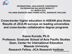 Cross-Border Collaborative Degree Programs in East Asia Region