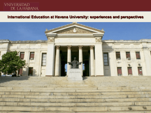 La Ciencia en la Universidad de La Habana. Retos y Desafíos