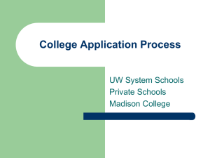 College Application Process Powerpoint
