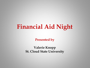 FinancialAidPPT - St. Cloud State University