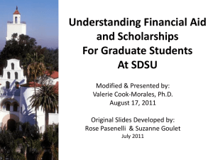 Financial Aid and Scholarships For Graduate Students