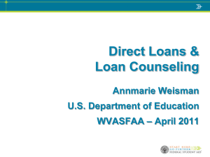 Direct Loans & Loan Counseling