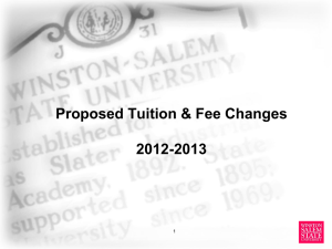 Tuition and Fees Presentation  - Winston