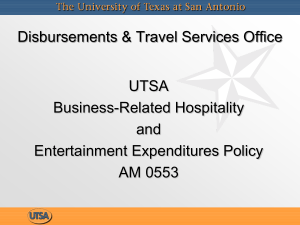 Business-Related Hospitality & Entertainment