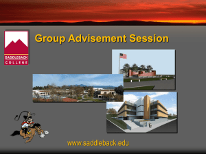 Courses - Saddleback College