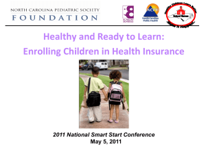 Healthy and Ready to Learn - Smart Start & The North Carolina