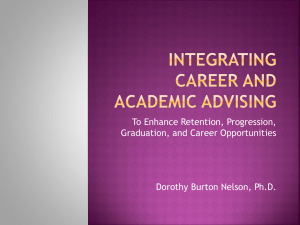 Integrating Career and Academic Advising