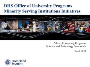 DHS Scholarship and Fellowship Program