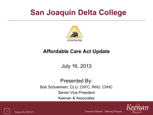 ACA FTE - San Joaquin Delta College