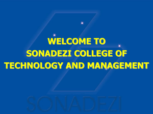 SONADEZI COLLEGE OF TECHNOLOGY AND MANAGEMENT