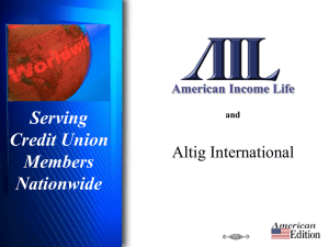 American Income Life and Serving Credit Union Members Nationwide