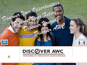 Discover AWC Presentation (PowerPoint)