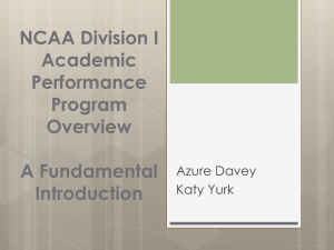 Academic Performance Program Overview – A Fundamental