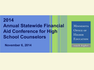 OHE`s PowerPoint Presentation Used for 2014 Statewide Financial