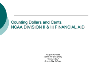 NCAA Division II Advanced Financial Aid