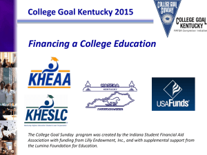 College Goal Kentucky Presentation