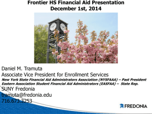 2015-16 Frontier HS Financial Aid Presentation