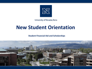 Financial Aid 101 - University of Nevada, Reno