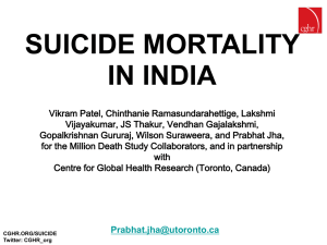 Suicide_June05 - Centre for Global Health Research