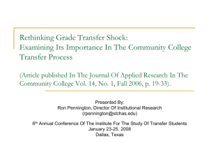 Rethinking Grade Transfer Shock