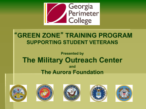 Green Zone - A Safe Place for Veterans