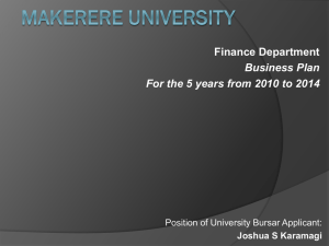 Business Plan - Makerere University