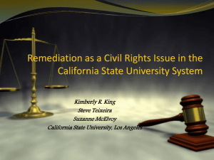 Remediation - The Civil Rights Project at UCLA