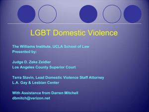 LGBT Domestic Violence — PowerPoint