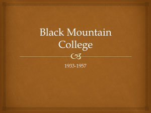 Black Mountain College - University of Winchester