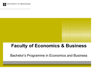 Economics - Universiteit van Amsterdam