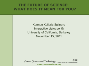The Future of Science: What does it mean for you?