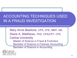 Forensic Accounting/Investigation Methodology - acfe