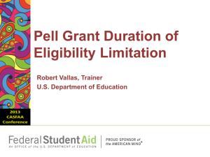 Pell Duration of Eligibility Limitation