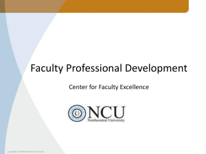 Faculty Development Courses