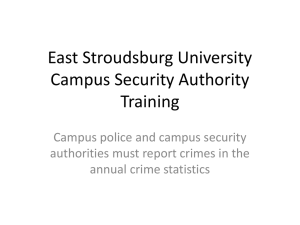CSA Training - East Stroudsburg University