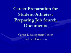 Career Preparation for Student-Athletes