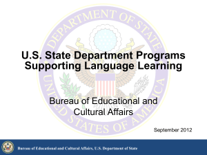 Bureau of Educational and Cultural Affairs, US Department of