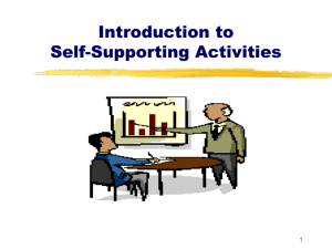Self Supporting Act Intro 11-12 Final