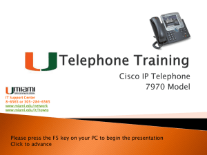 Telephone Training - University of Miami