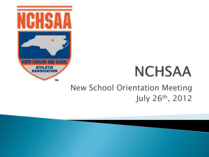 NCHSAA - North Carolina High School Athletic Association