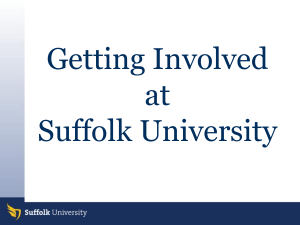 Getting Involved - Suffolk University
