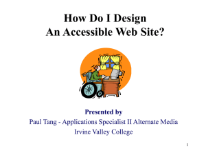 Accessible - Irvine Valley College