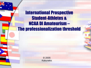 The professionalization threshold