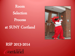RSP PowerPoint - SUNY Cortland