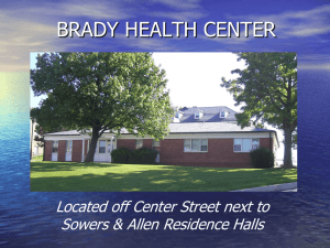 BRADY HEALTH CENTER