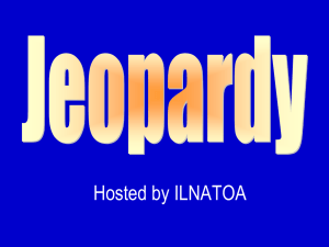 PEG Jeopardy - Ilnatoa.org