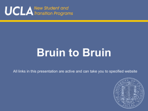 First Year Script - UCLA New Student & Transition Programs
