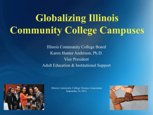Globalizing college campuses - Illinois Community College Trustees