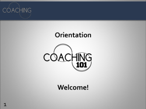 Coaching 101 - Michigan Coaches Registry
